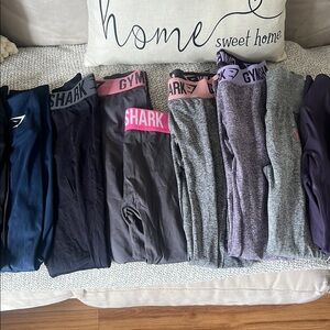 13 pairs of Gymshark Leggings